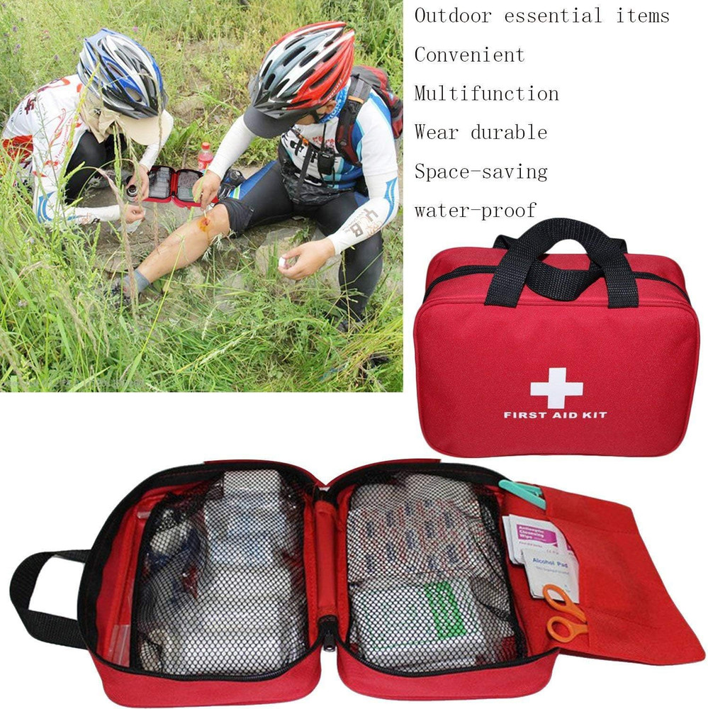 Nylon First Aid Empty Kit,Compact Waterproof and Lightweight First Aid Bag with