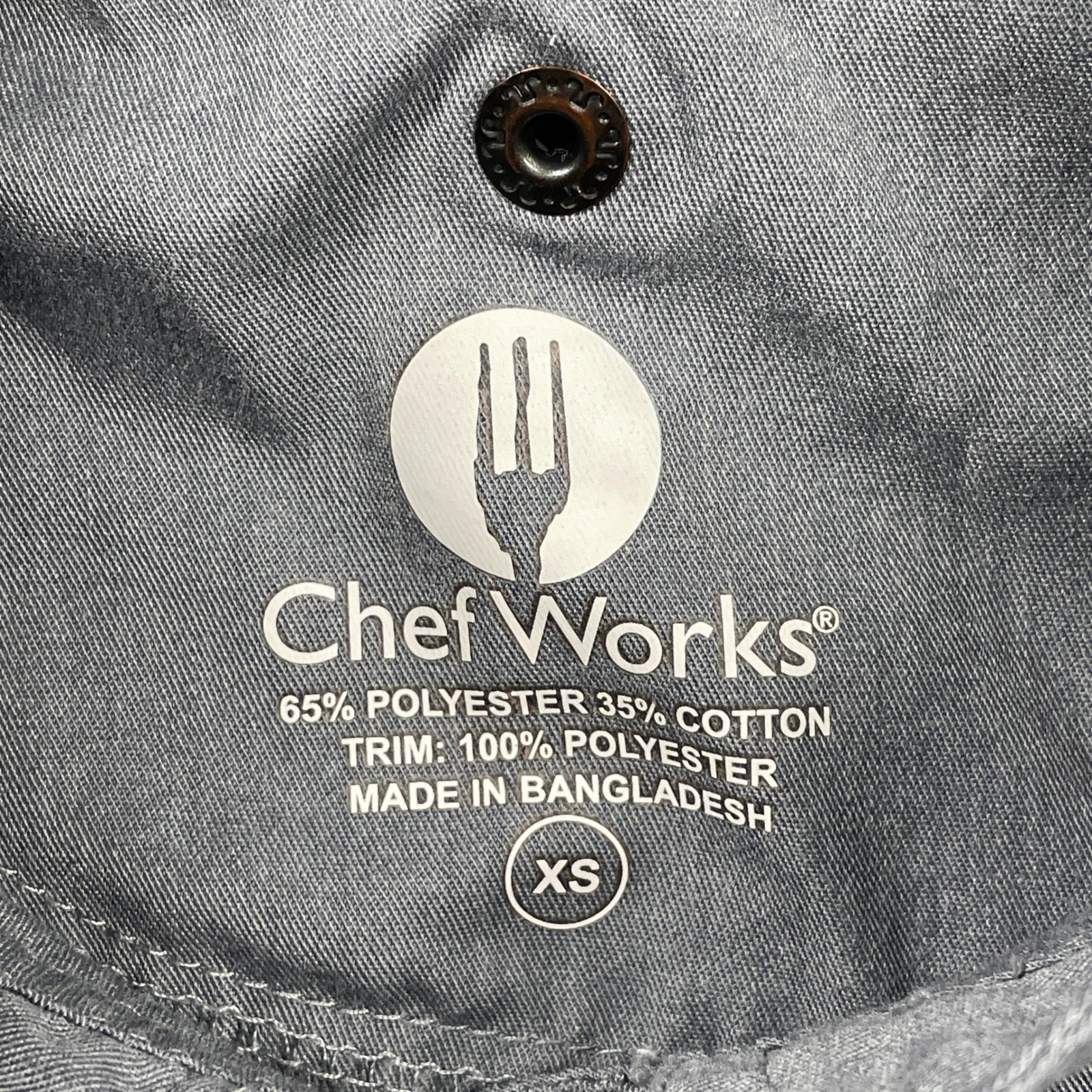 Two Chef Works Gray Chef Coat Kitchen Uniform Full Zip Long Sleeve Workwear Top