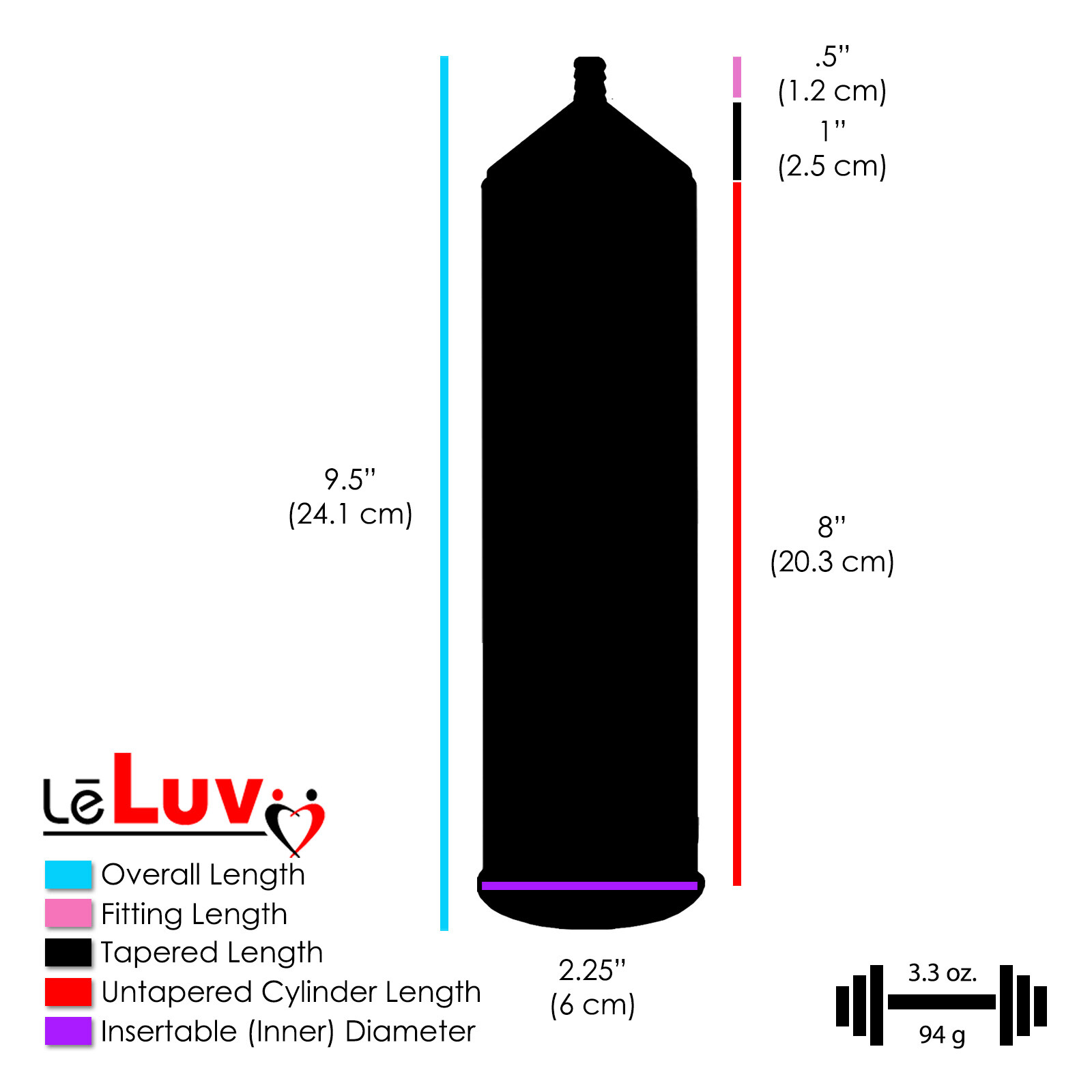 LeLuv Penis Vacuum Pump EasyOp Bgrip 3 Small Medium Large Size Silicone Sleeves