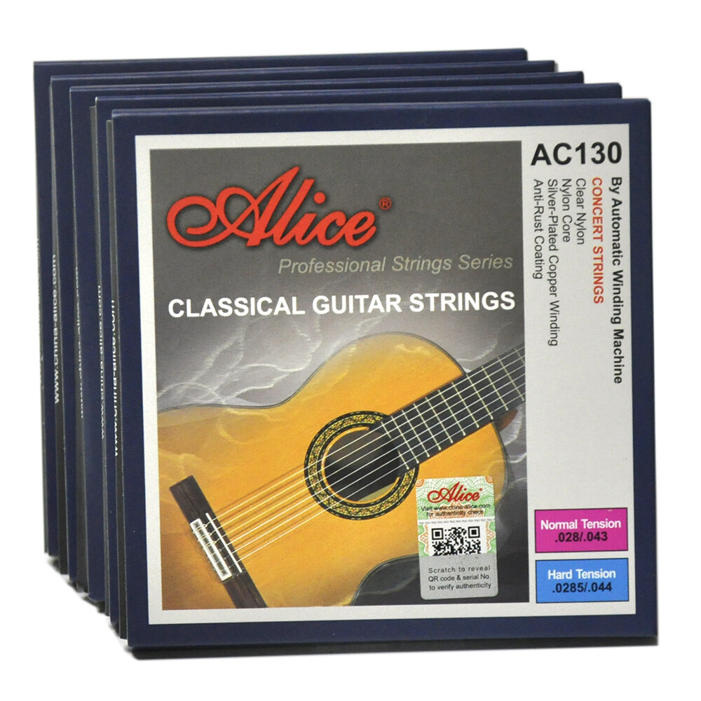 5 Sets AC130-N Classical Guitar Strings 6-string Set Nylon Silver-plated Copper