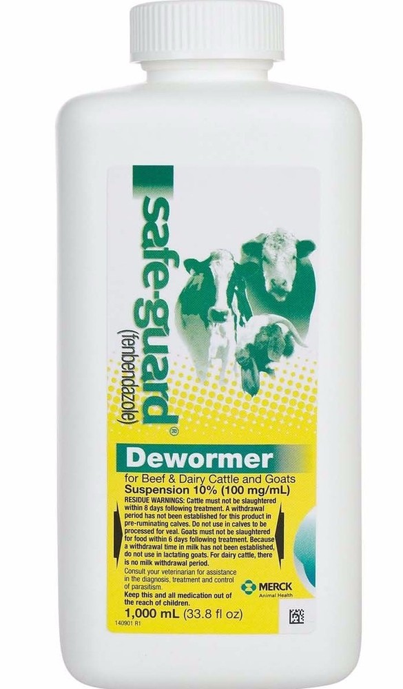 Safe-Guard Fenbendazole Dewormer 1000ml Liquid 10%