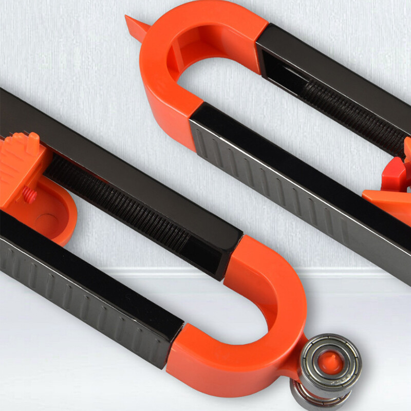 Precise Profile Contour Gauge Irregular Scribing Ruler Carpenter Measuring Tool