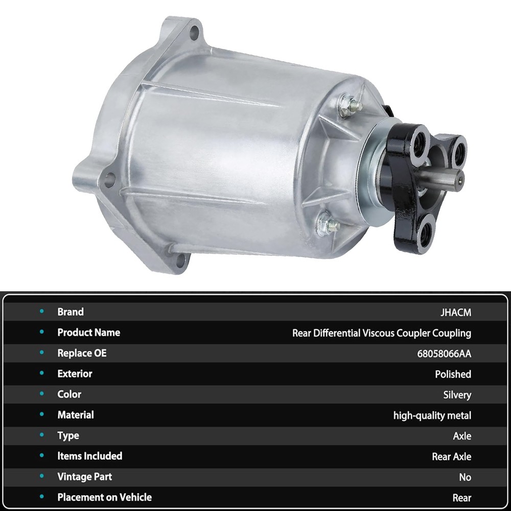 Rear Axle Bdorc/Viscous Unit Kit 68058066AB For Dodge Journey 3.6L 2011-2019