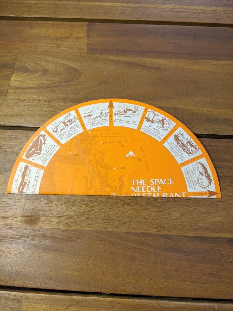 Vintage The Space Needle Restaurant Drink Menu