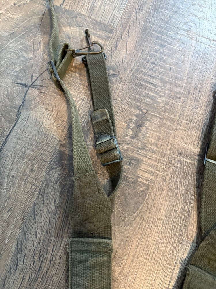 US Army M1945 Combat Field Pack Suspenders WWII