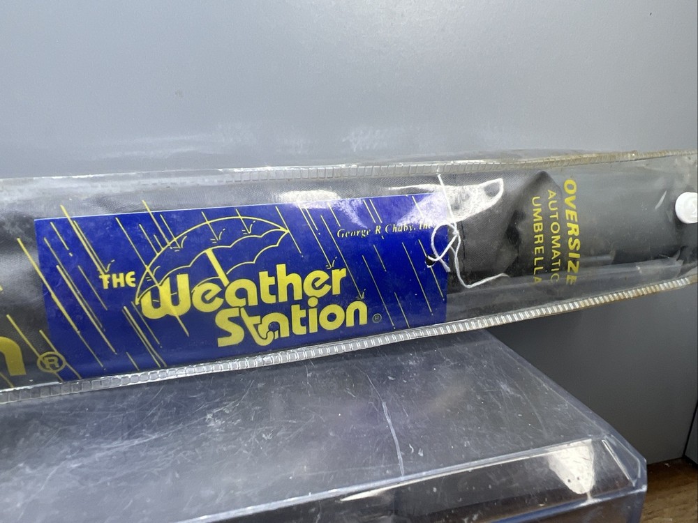 Weather Station - 42" ARC Automatic Opening Umbrella windproof Gray New