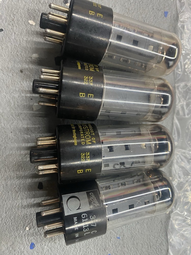 Matched Quad Westinghouse 7591 Tubes