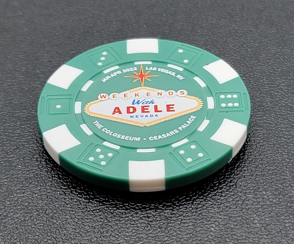 Weekends with Adele Poker Chip Magnet Caesars Palace Las Vegas Colosseum Token