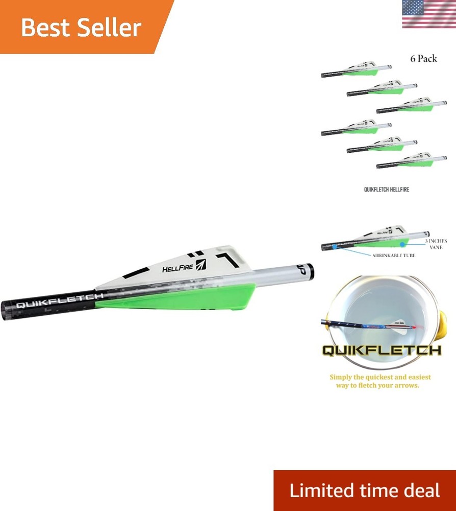 Transform Your Arrows with NAP Quikfletch Hellfire 2" Vanes - Easy & Effective