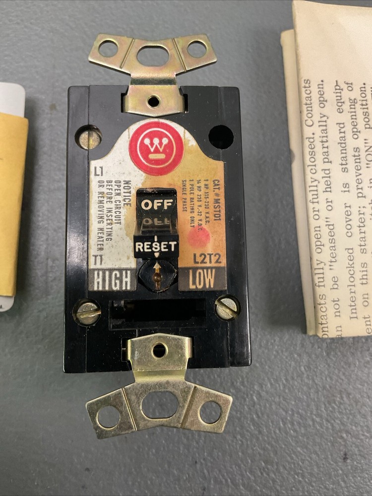 Westinghouse MST01 MS Single Phase Starter- ECS