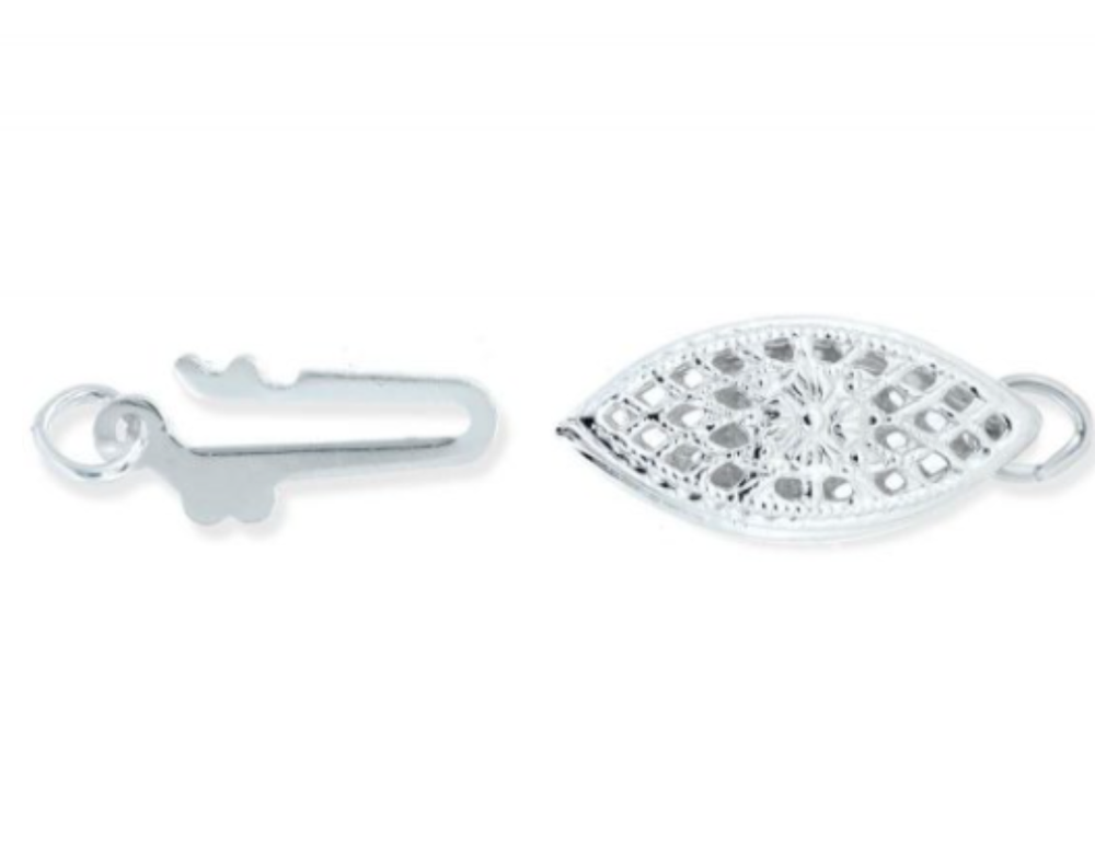 Fish Hook Clasp - Jewelry Components - Sterling Silver 925