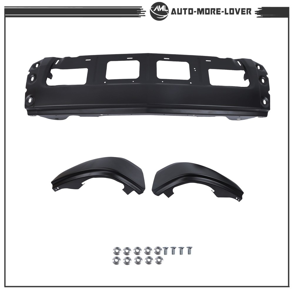 Split Front Bumper Black Solid Surface 22944858 For Chevy Silverado 1500 14-15