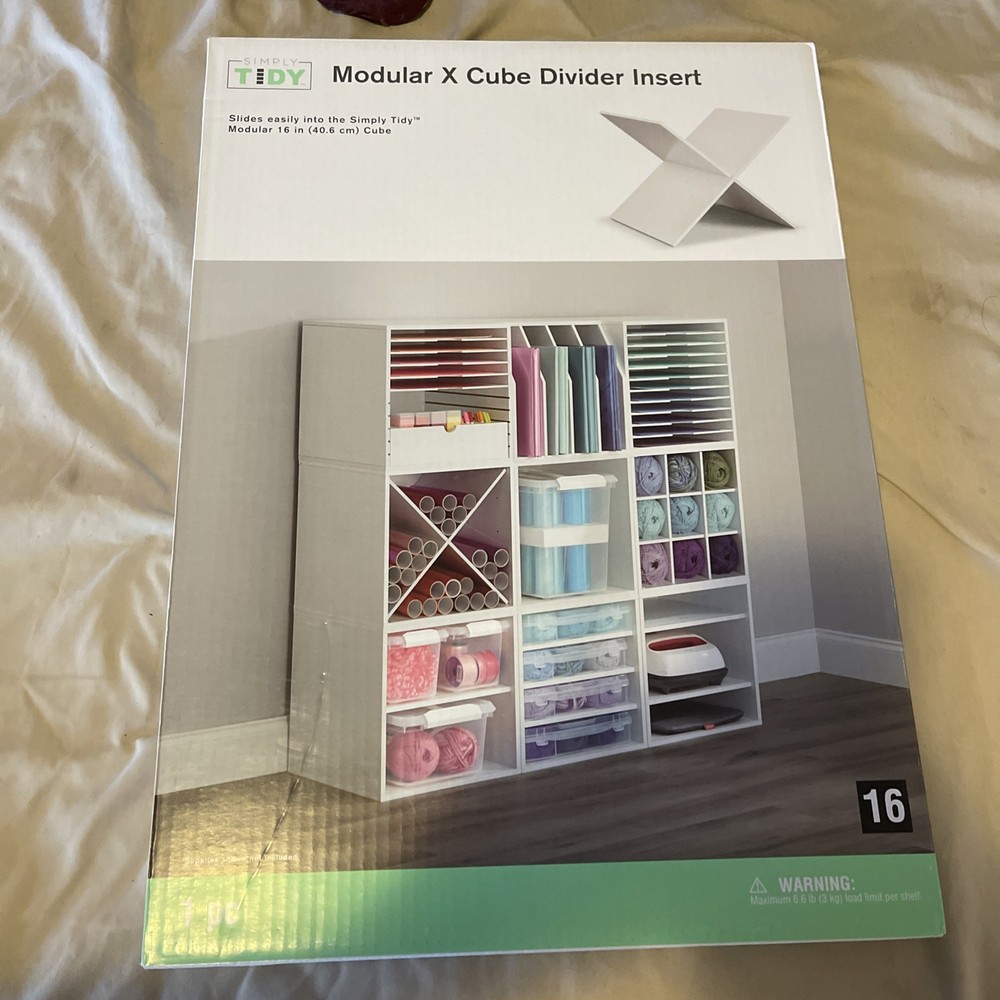 Simply Tidy Modular X Cube Divider Insert (1 Insert). #98143. NIB