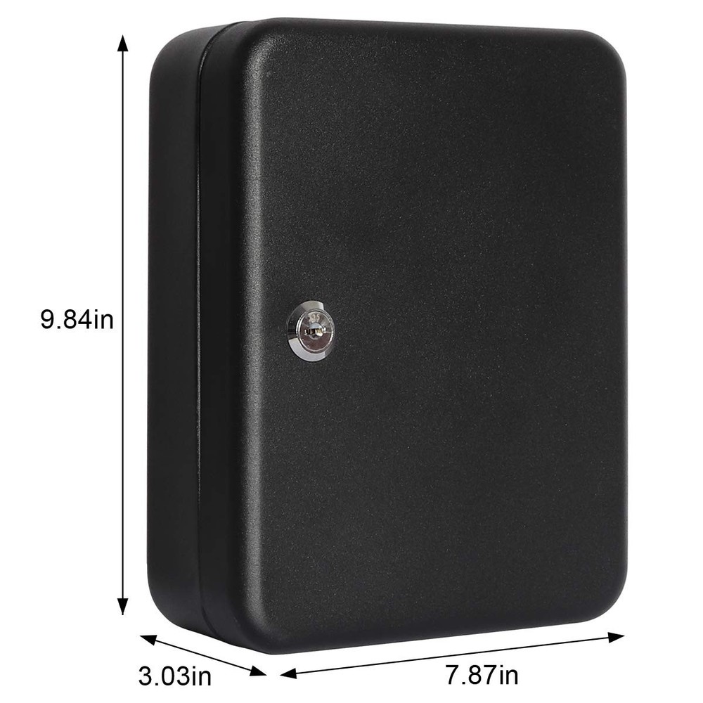 Key Cabinet Wall Mount,Locking Key Organizer, Key Storage Lock Box with Key Lock