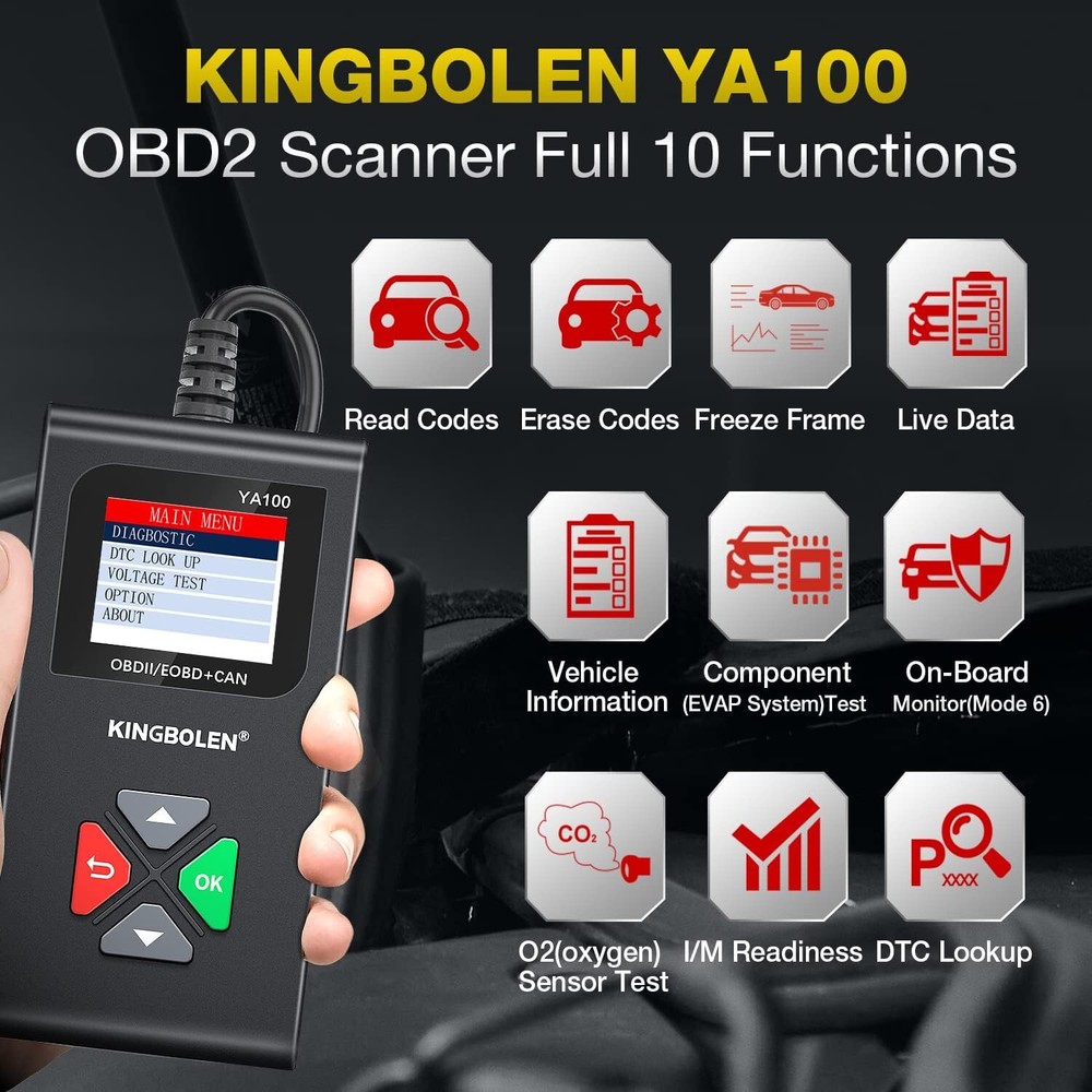 Automotive OBD Code Reader OBD2 Scanner Check Engine Fault Diagnostic Scan Tool