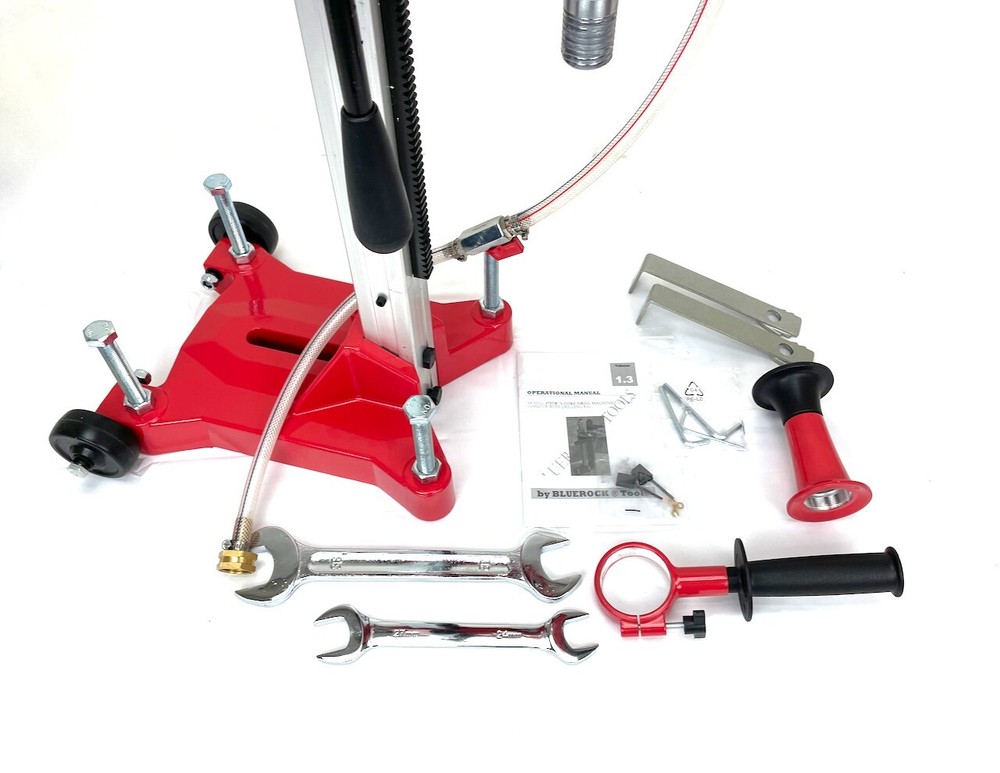 BLUEROCK ® 4Z1RB - 4Z1 Core Drill with Rolling Base Stand & 1"-4" CORE BIT SET
