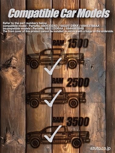 Rear View Mirror Compatible with RAM Trucks