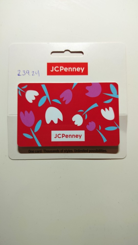 JCPenney Gift Card $239.24 Value