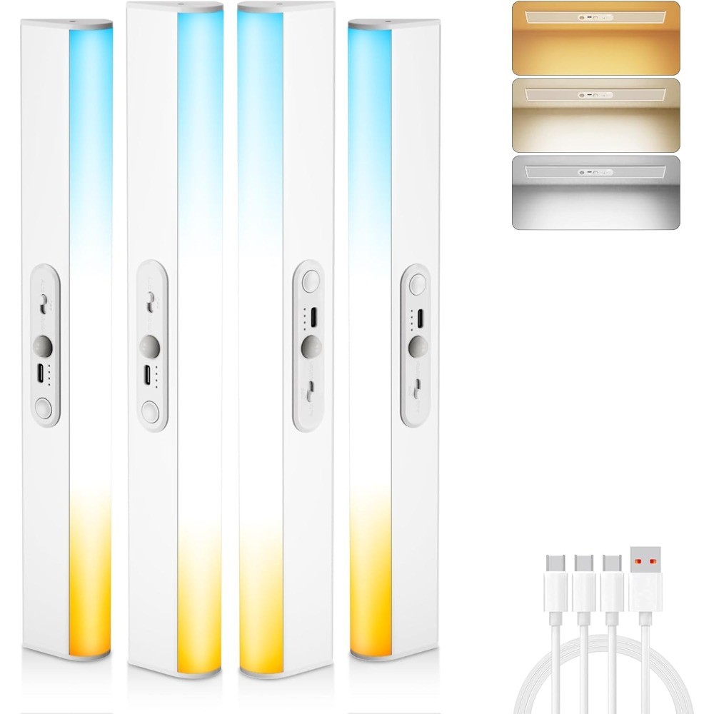 60 LED Under Cabinet Lighting Wireless with Remote and Motion Sensor Indoor,2000