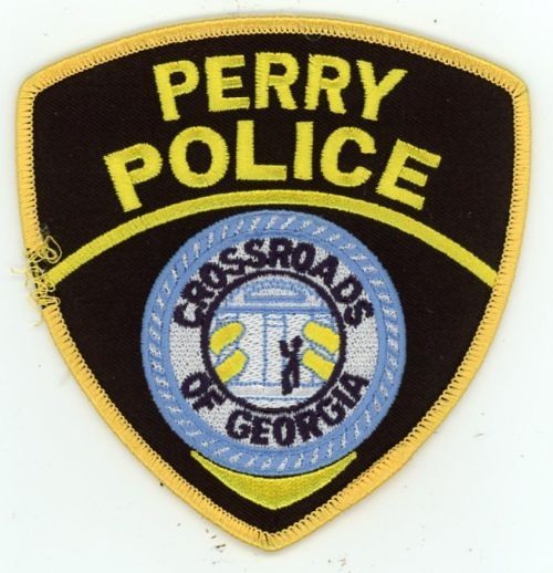 GEORGIA GA PERRY POLICE NICE SHOULDER PATCH SHERIFF THREAD ISSUE