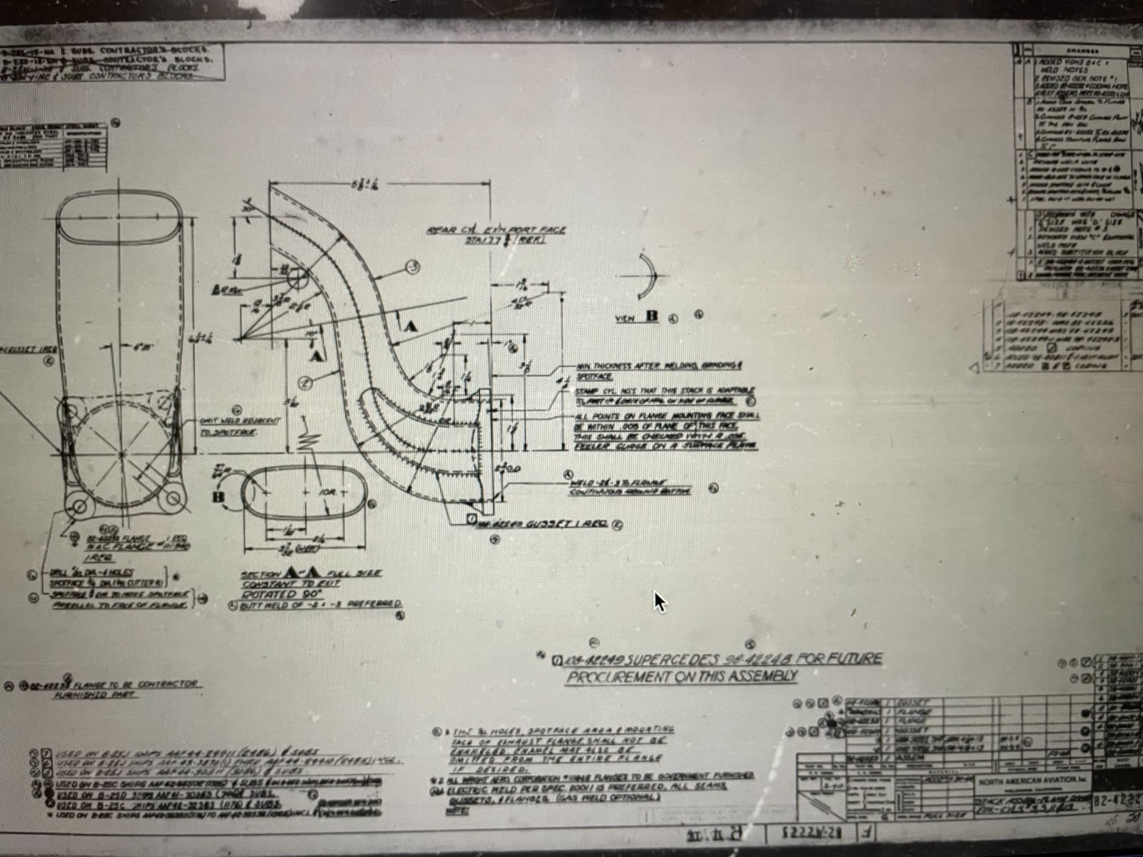 Original US Army Air Corps North American B-25 Mitchell Exhaust Stack