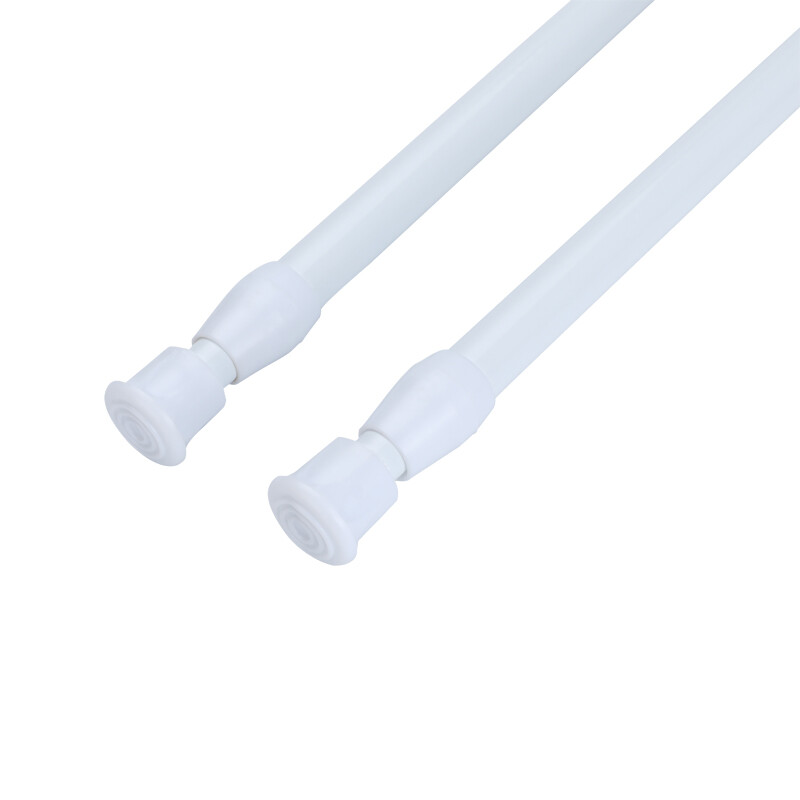 2PC Shower Curtain Rod 15-44 Inch Non-Slip Spring Heavy-Duty Tension Curtain Rod