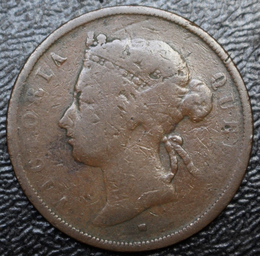 1874 H STRAITS SETTLEMENTS - 1 CENT - COPPER - Queen Victoria - Nice