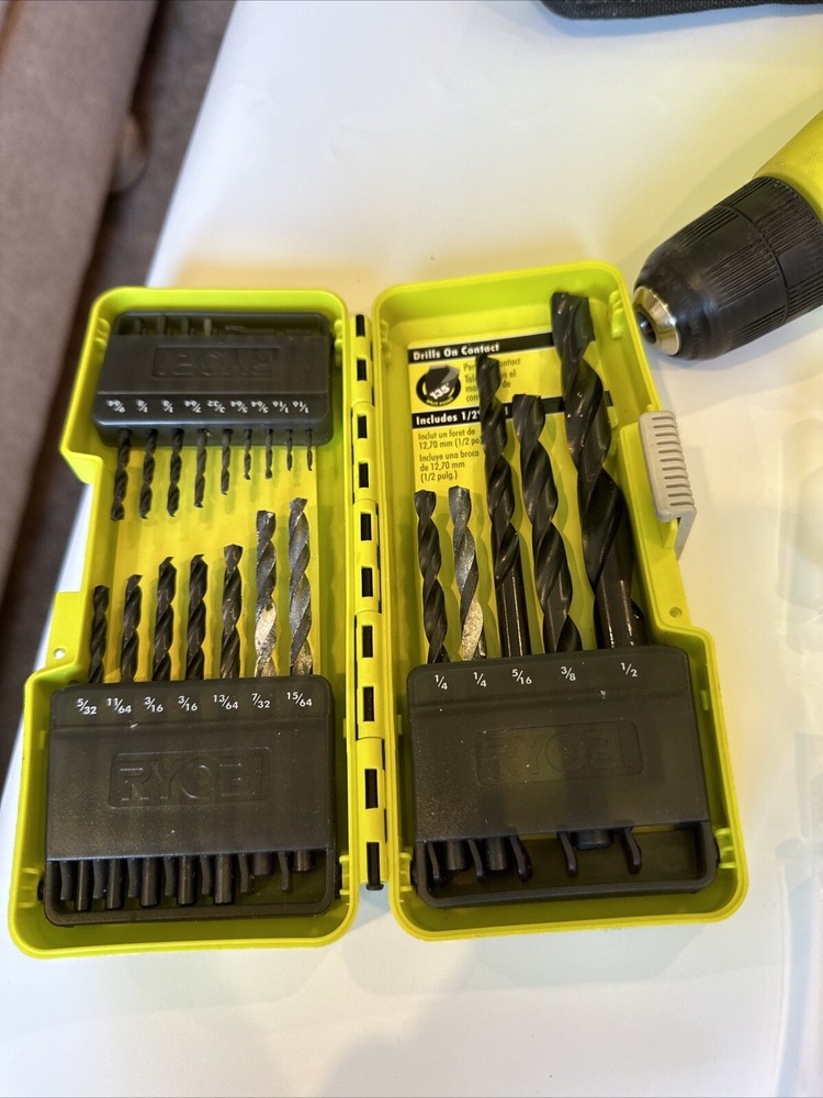 Ryobi D43K Variable Speed 3/8" Compact Drill/Driver Keyless Chuck +Tool Bag+Bits