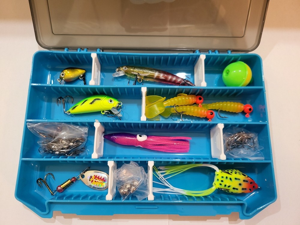 The Sampler 46 Piece Tackle Box (Blue)