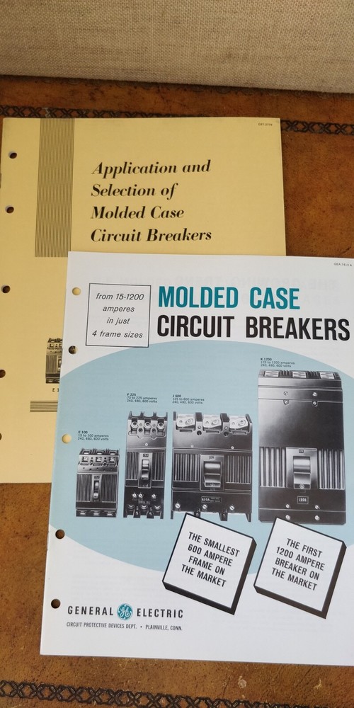 1950s General Electric ~ Application & Selection of Molded Case Circuit Breakers