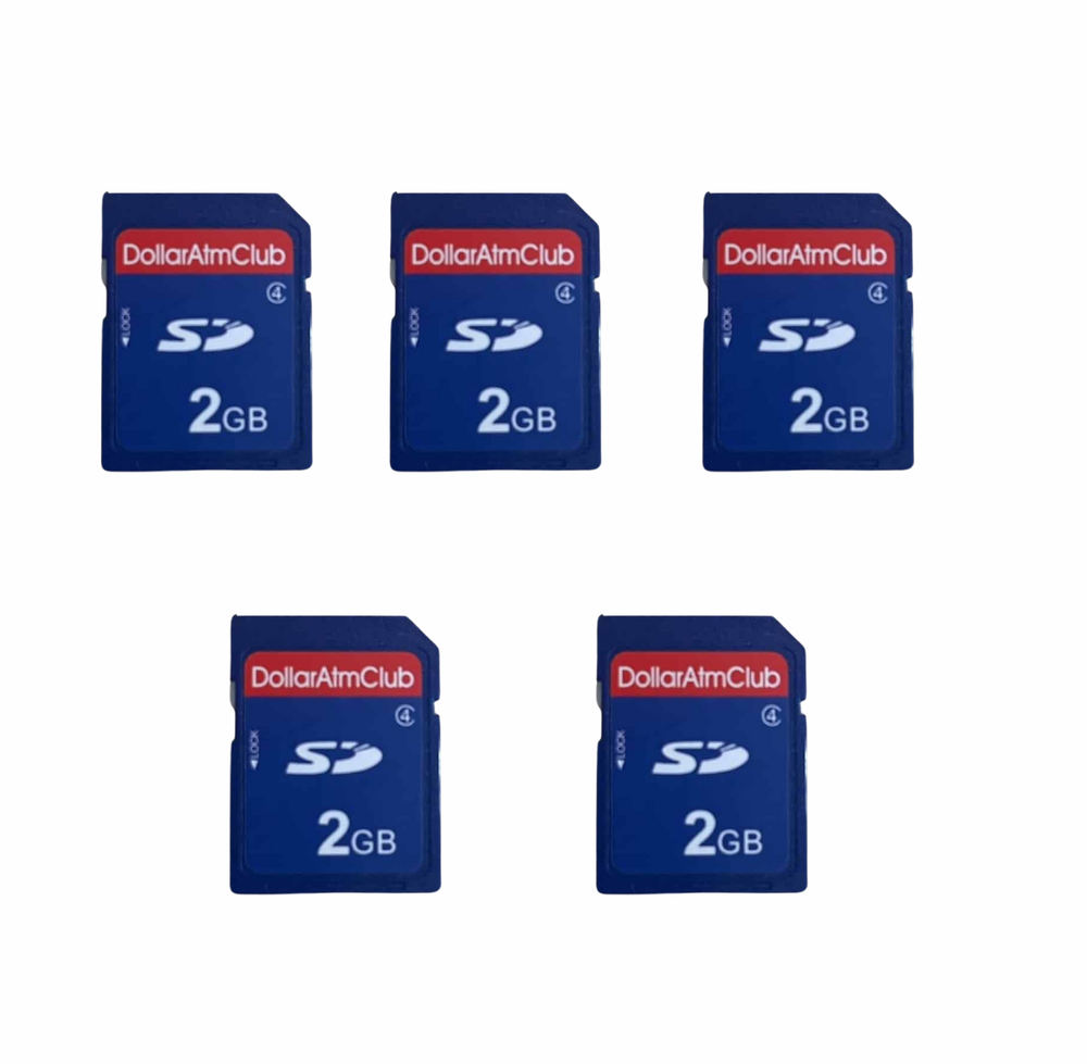 5 Pack Blank 2GB SD Card