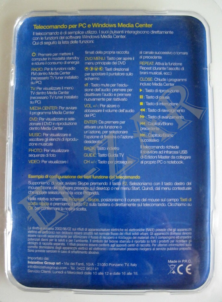 PC Remote Control + Infrared Receiver - New!