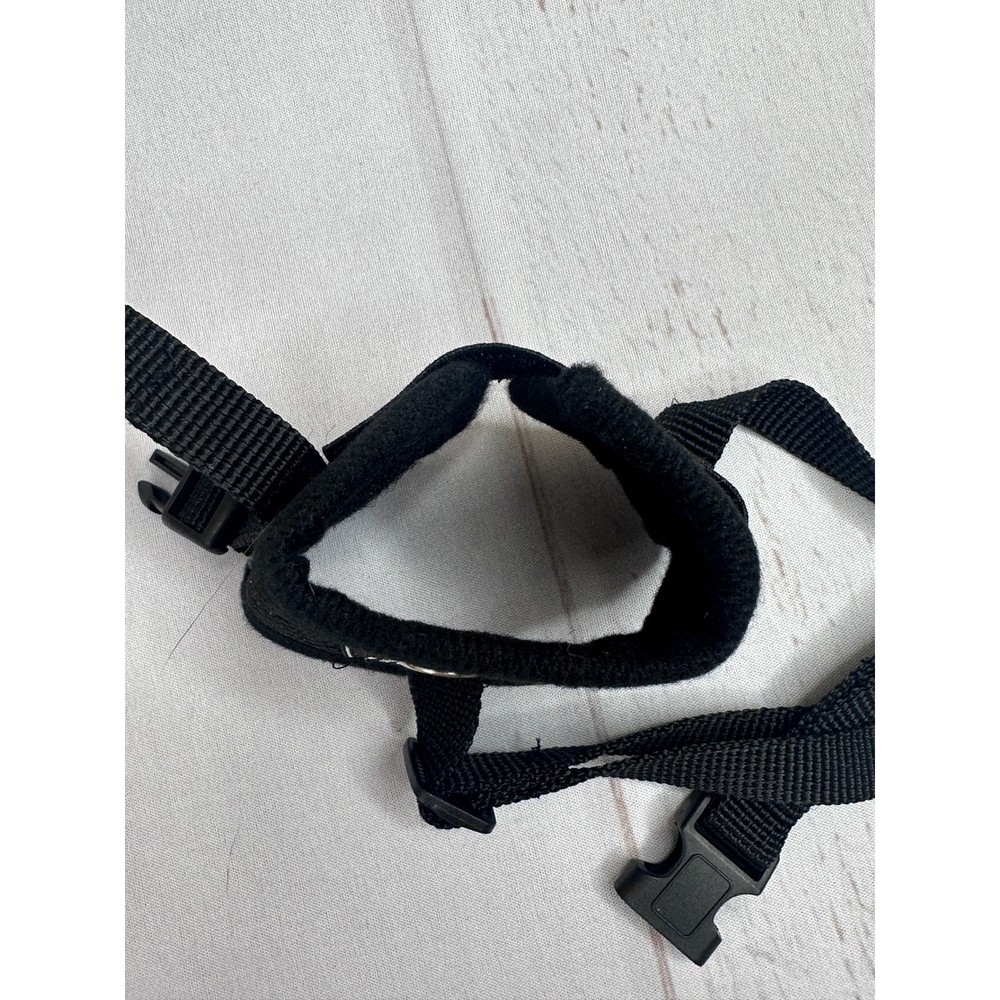 Adjustable Dog Muzzle Breathable Soft Humane Secure Fit Black NEW