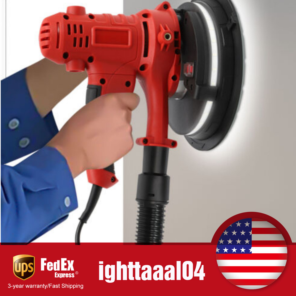 1200W Variable Speed Electric Drywall Sander with LED Light Strip