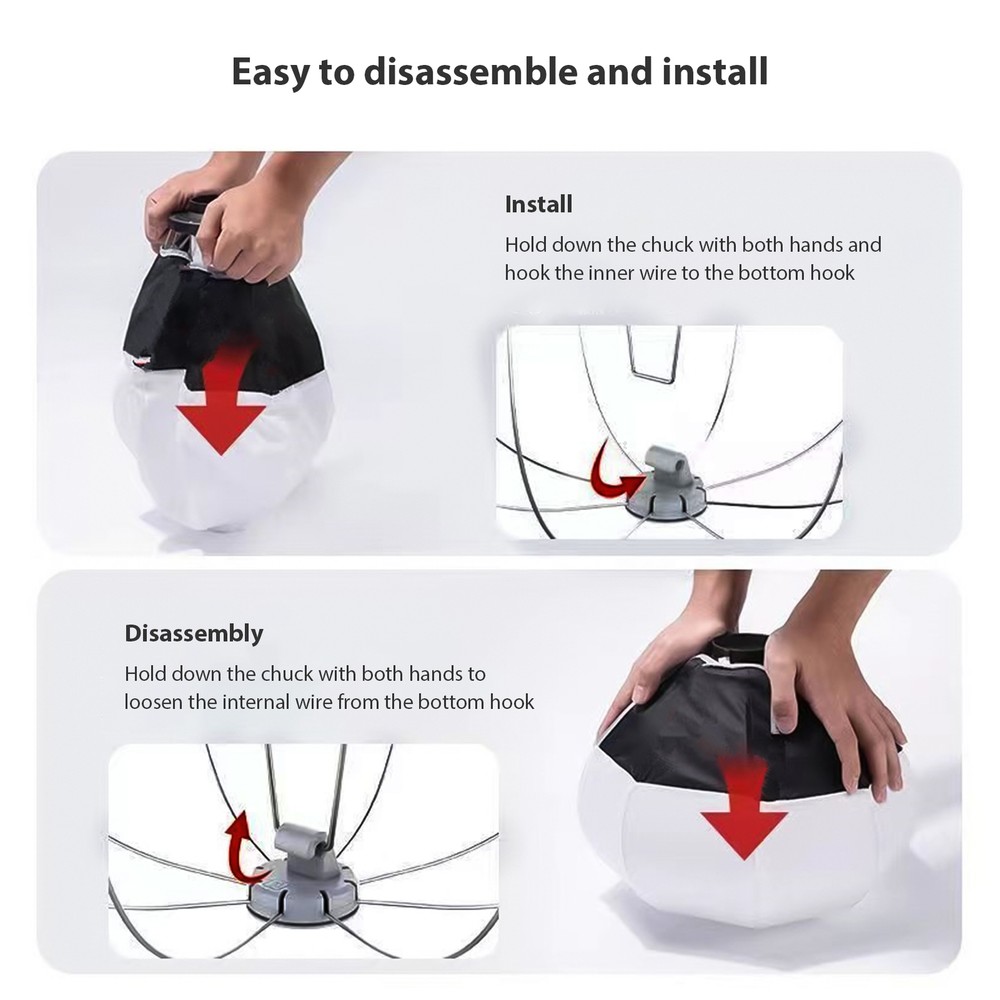 30 /11.8 inch Lantern Softbox Spherical Collapsible Soft Box Quick E5W9