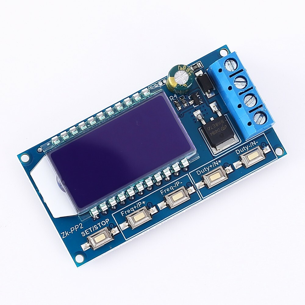 Dual Mode LCD Adjustable PWM Pulse Frequency Signal Generator Module Duty Cycle