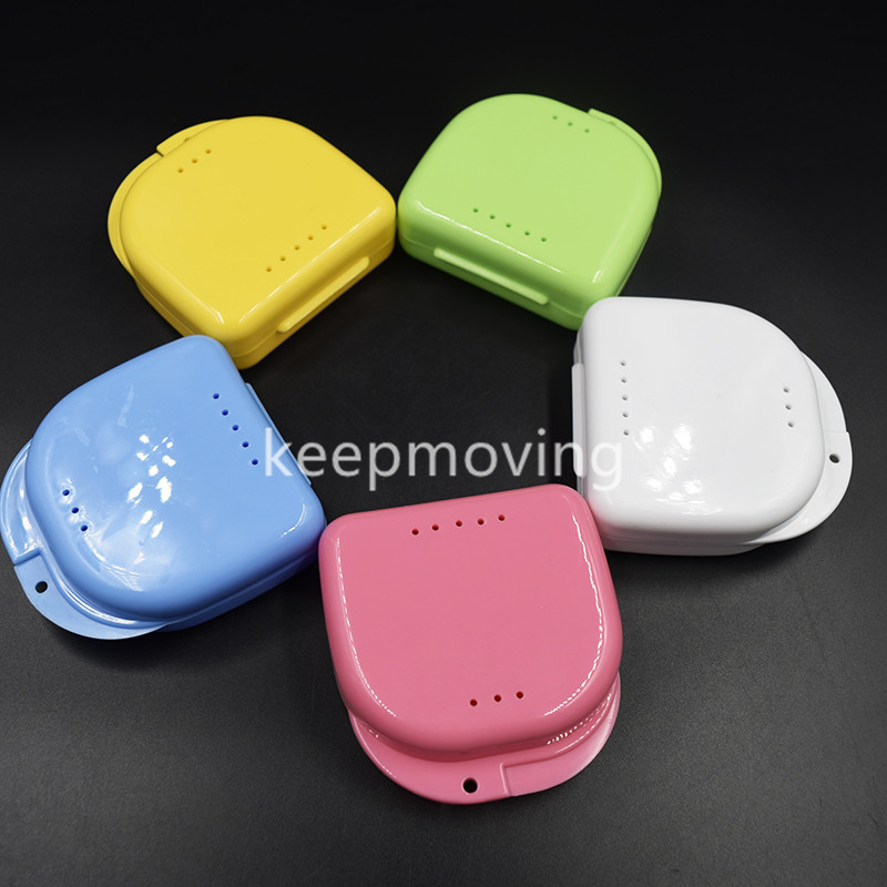 100x Mouthguard Denture Storage Box Protective Dental False Teeth Case Container