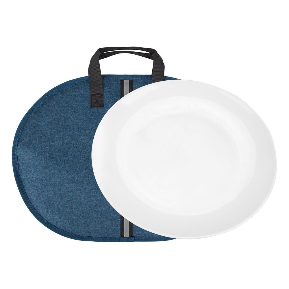 Kingshion Large Platter Storage Bag- 18" x 13" - Stackable with Padded Interior