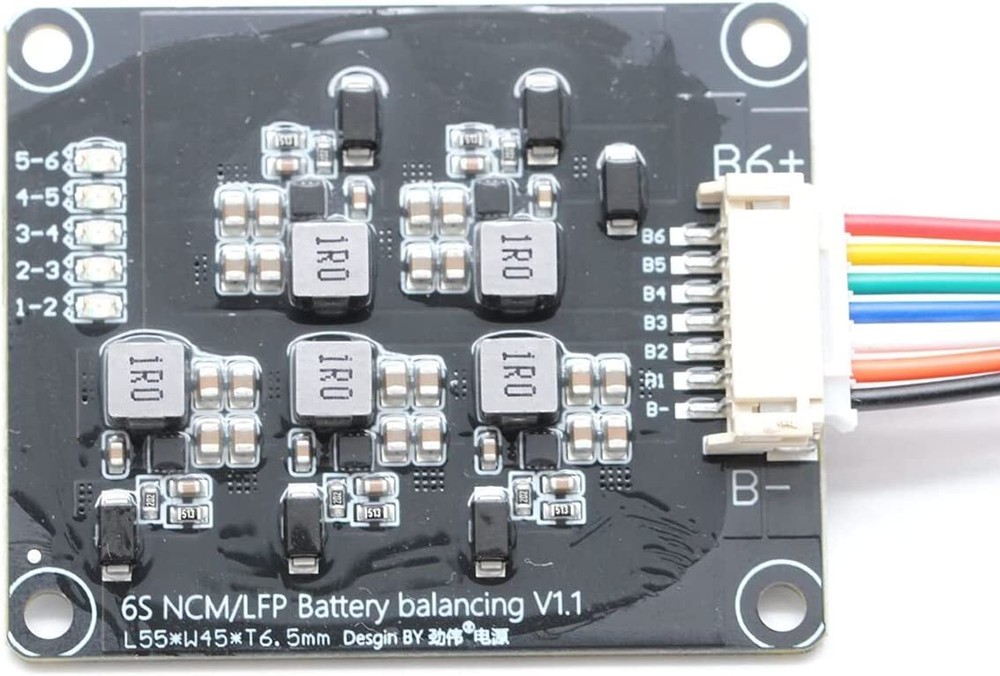 6S 1.2A Li-ion Lifepo4 Lithium Battery Active Equalizer Balancer Inductive BMS