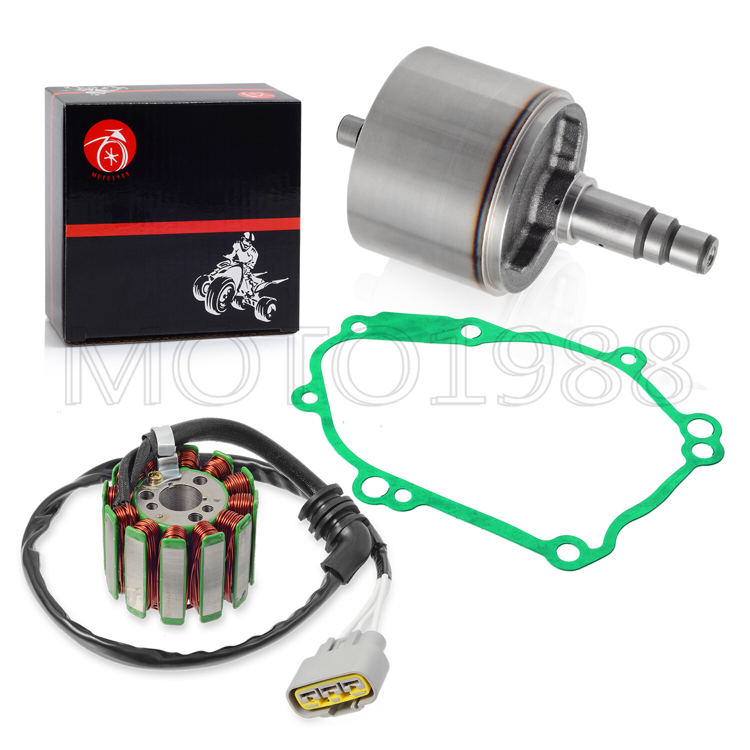 For YAMAHA R1 Limited Edition 2006 Magneto Stator Flywheel Rotor W/ Cover GASKET