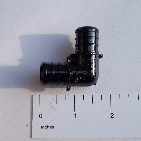50 PIECES 3/4" PEX ELBOW POLY ALLOY LEAD FREE CRIMP PLASTIC FITTINGS - NSF, CUPC