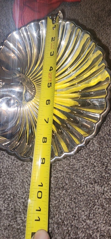 Reed and Barton 209 Silverplate Scallop Shell Grapes Serving Dish