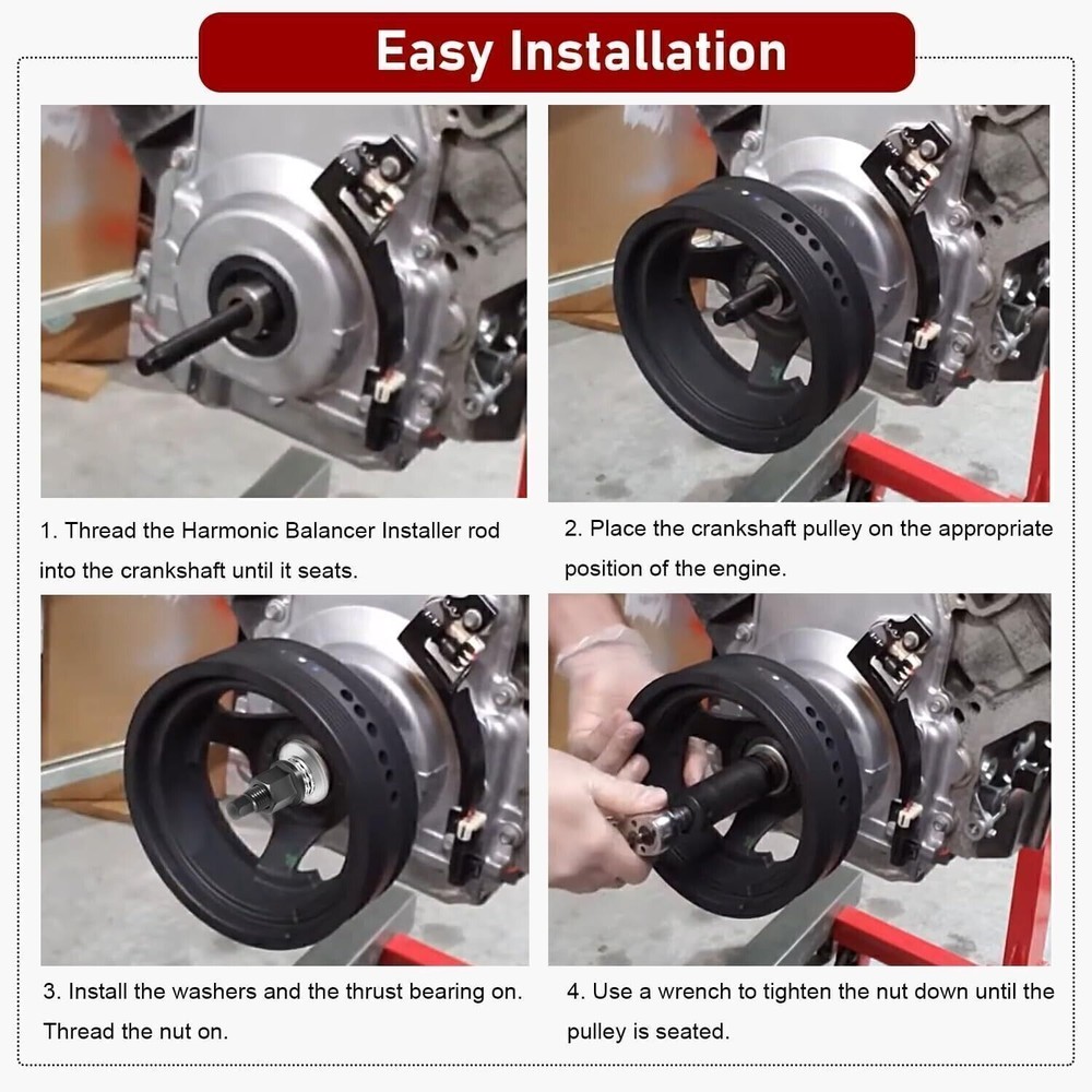 Engine Crank Pulley Harmonic Balancer Installer Tool 551141 for GM LT1✨