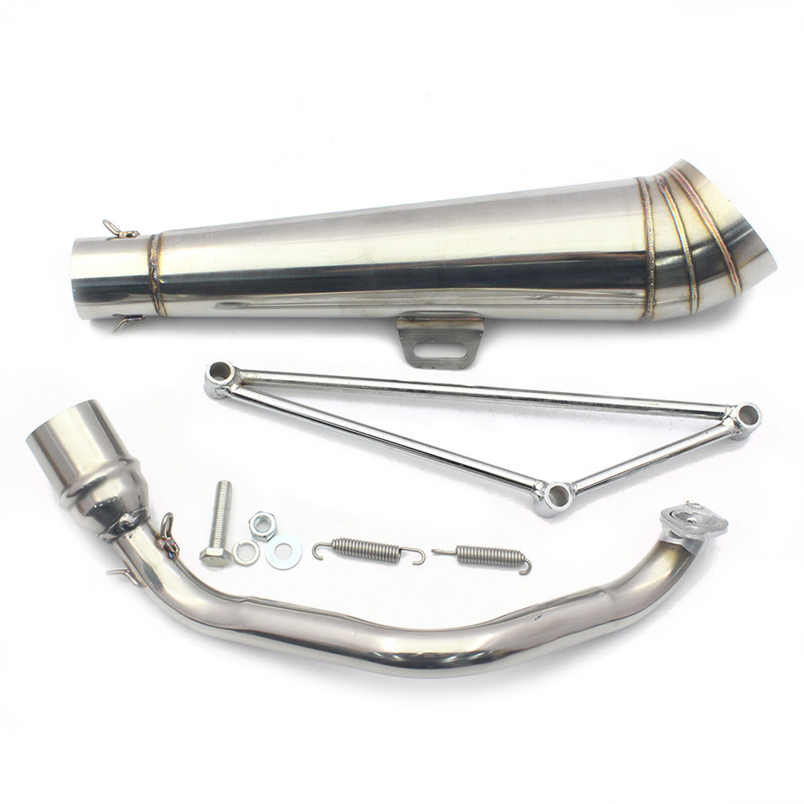 Full Exhaust Muffler Pipe For Honda Ruckus Zoomer GY6 125cc/150cc Stainless