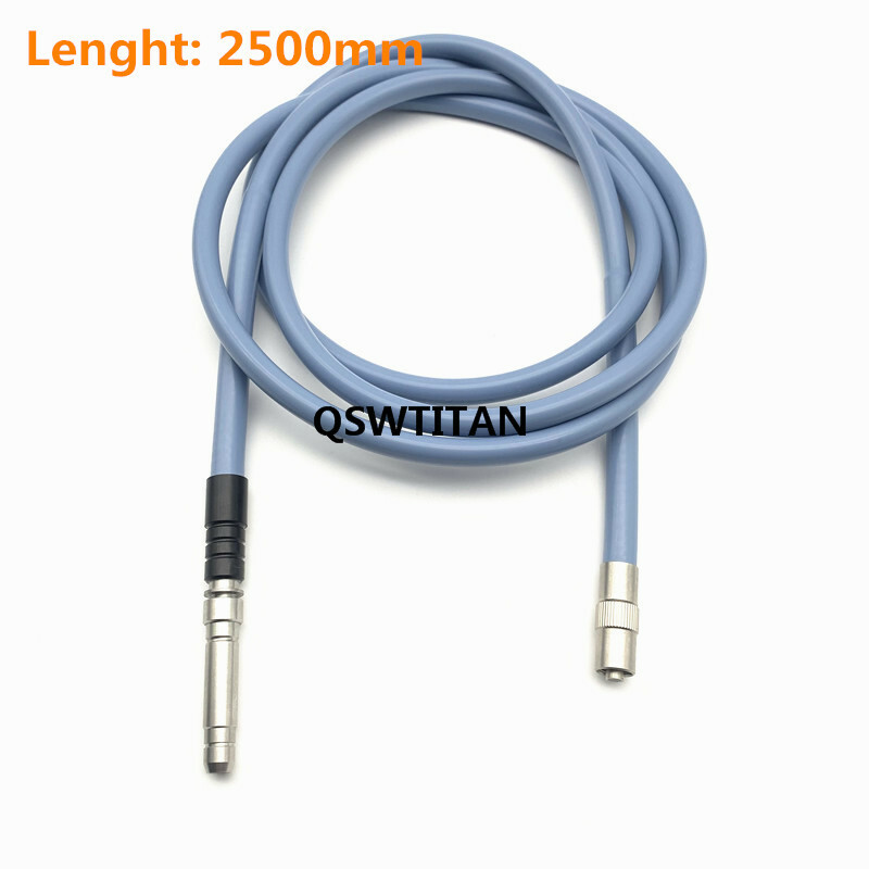 Endoscop Fiber Silicone cable 1.8m-3m Light Source Microscope Guide interface