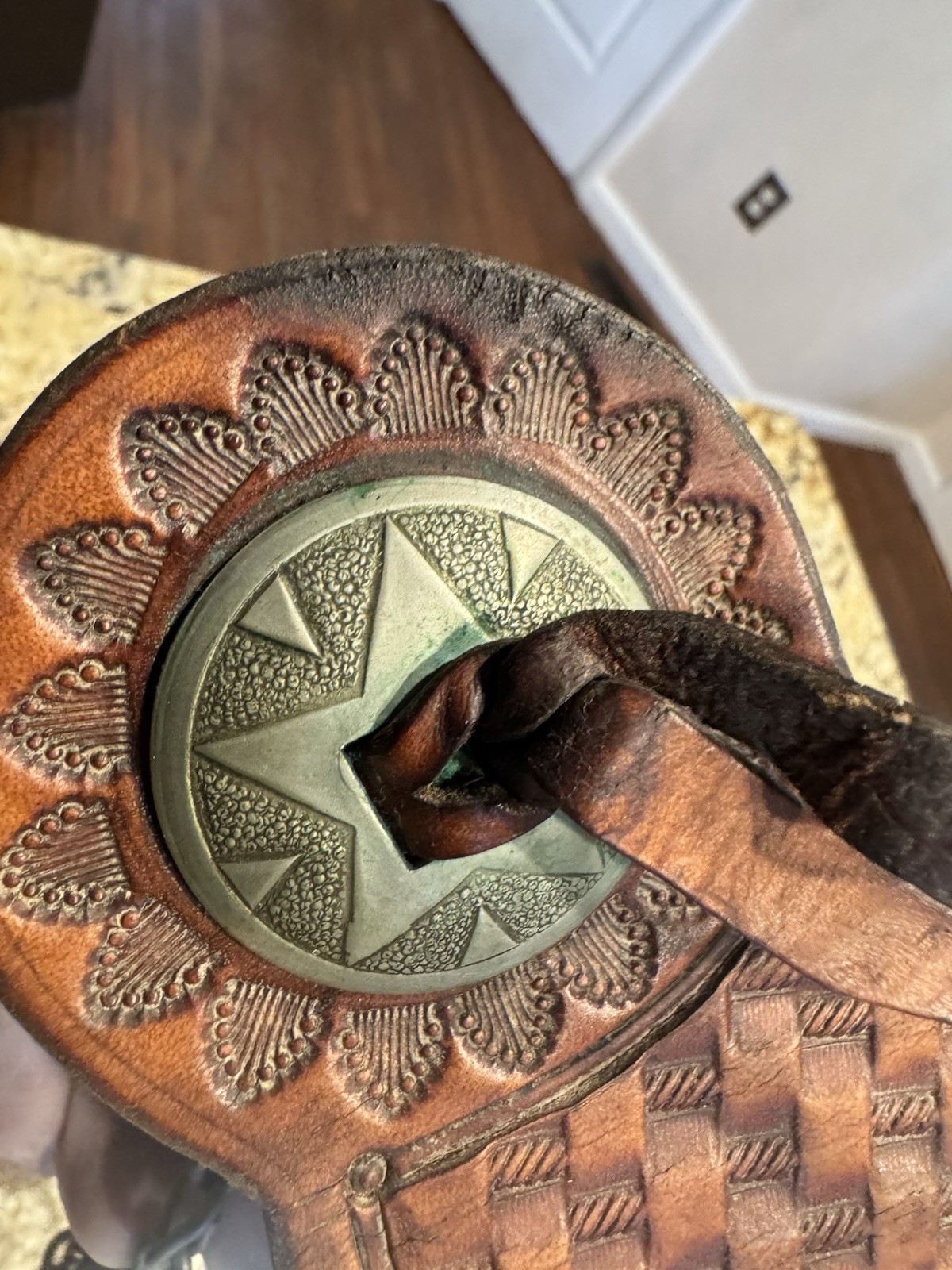 Vintage Western Cowboy Cowgirl Spurs Leather Strap As Found
