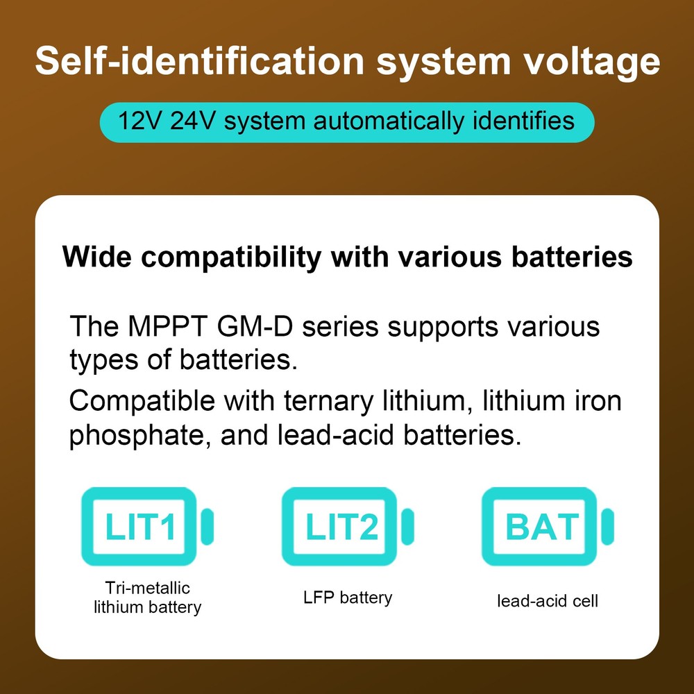 MPPT 40A Solar Charge Controller 12V/24V Auto with LCD&USB Intelligent Regulator
