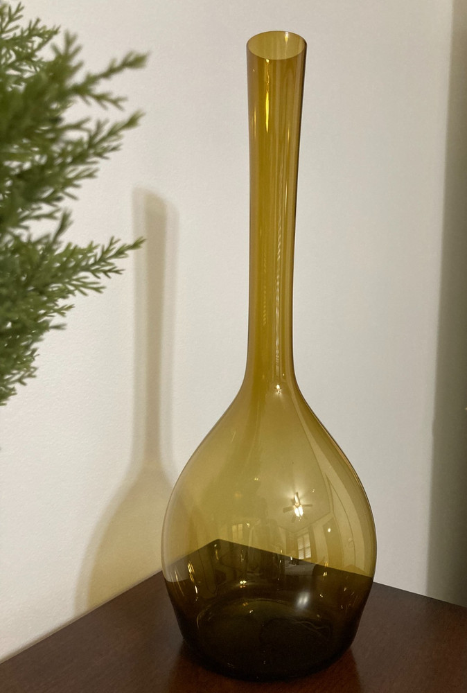 Large MCM Blown Glass Vase