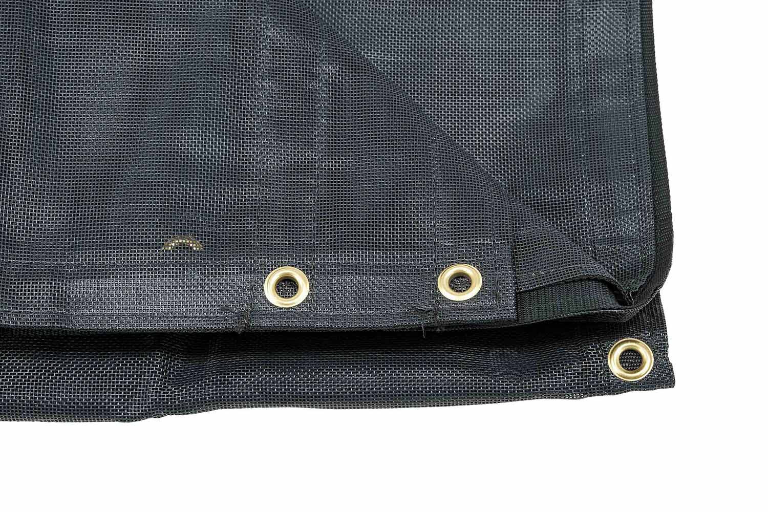 Dump Truck Vinyl Coated Mesh Tarps Cover with 5 Inch 18oz Double Pocket