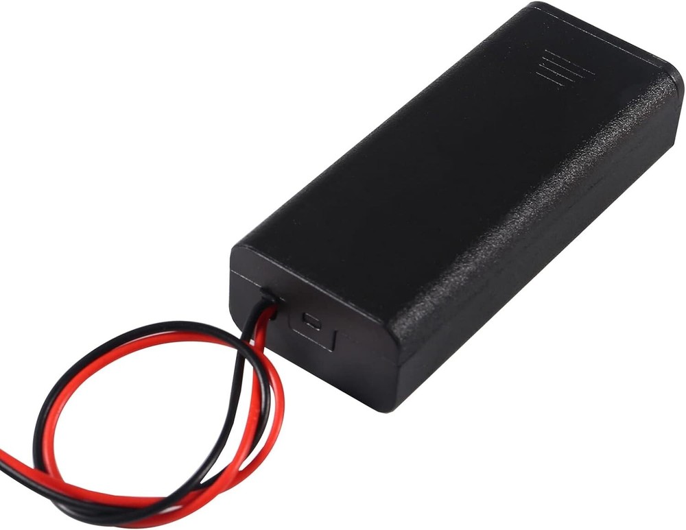 AAA 2x 1.5V Battery Holder Case Back Cover & Cable with Switch